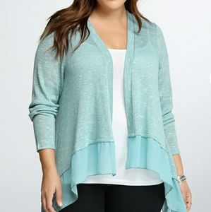 Lightweight Open Front Cardigan